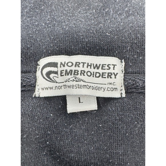 Washington State Cougars Quarter Zip Pullover Sweatshirt NW Embroidery - Picture 4 of 4